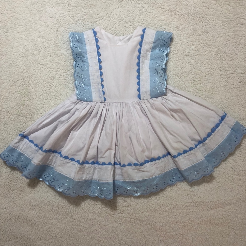 Handmade Alice in Onederland Dress size 12-18 months EUC